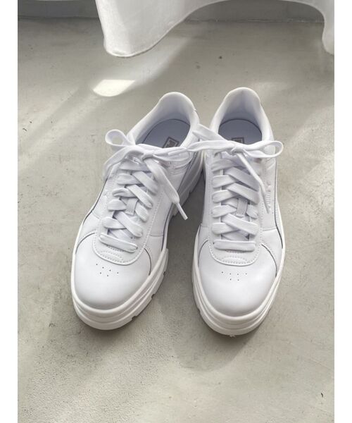 【新品未使用】PUMA RIVO リヴォスニーカー24.5ホワイト 厚底 PUMA プーマ スニーカー レディース 厚底 リヴォ RIVO WMNS