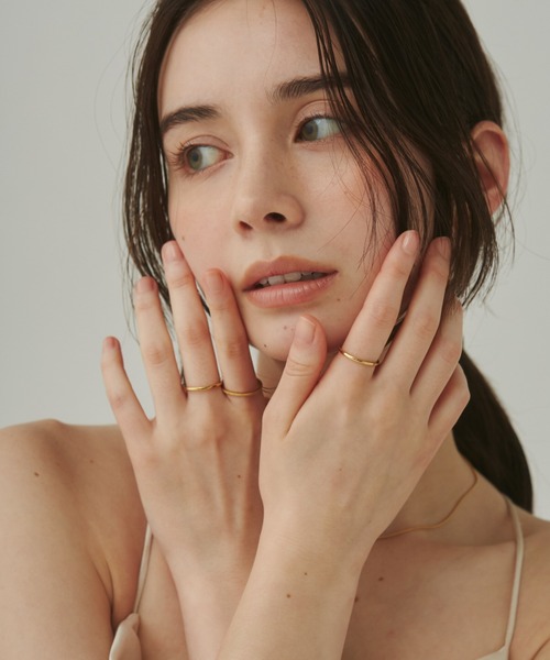 ciite' surgical stainless(シーテサージカルステンレス)の「【 金属アレルギー対応 】 3セットリング / three set rings サージカルステンレス(リング・レディース・シルバー/ゴールド・13号/11号)」の5枚目の写真
