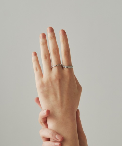 ciite' surgical stainless(シーテサージカルステンレス)の「【 金属アレルギー対応 】 3セットリング / three set rings サージカルステンレス(リング・レディース・シルバー/ゴールド・13号/11号)」の6枚目の写真