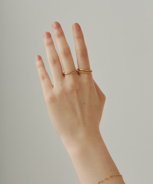 ciite' surgical stainless(シーテサージカルステンレス)の「【 金属アレルギー対応 】 3セットリング / three set rings サージカルステンレス(リング・レディース・シルバー/ゴールド・13号/11号)」の7枚目の写真