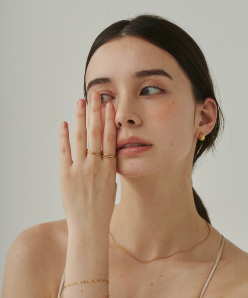ciite' surgical stainless(シーテサージカルステンレス)の「【 金属アレルギー対応 】 3セットリング / three set rings サージカルステンレス(リング・レディース・シルバー/ゴールド・13号/11号)」の8枚目の写真