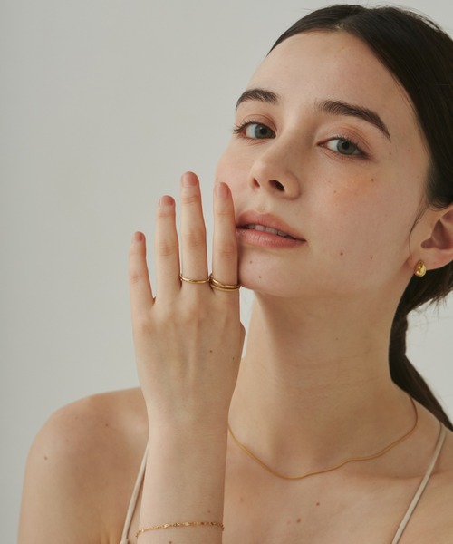 ciite' surgical stainless(シーテサージカルステンレス)の「【 金属アレルギー対応 】 3セットリング / three set rings サージカルステンレス(リング・レディース・シルバー/ゴールド・13号/11号)」の9枚目の写真