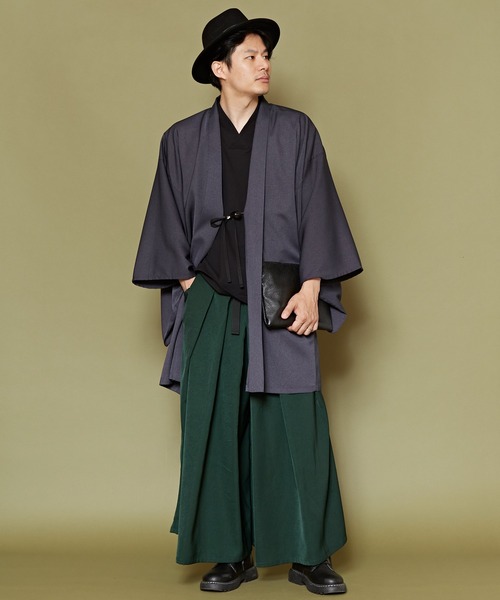 カヤ（カヤ）の「【カヤ】和衣メンズ袴パンツ（その他パンツ・メンズ・グリーン/スミクロ/グレー/ブラウン・FREE）」の14枚目の写真