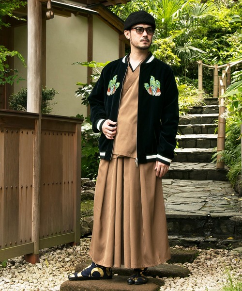 カヤ（カヤ）の「【カヤ】和衣メンズ袴パンツ（その他パンツ・メンズ・グリーン/スミクロ/グレー/ブラウン・FREE）」の19枚目の写真