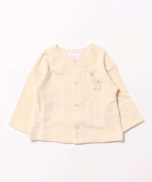 [ベビー]ワンポイント刺繍カーディガン（カーディガン/ボレロ）｜hakka baby（ハッカベビー）