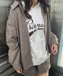 AS KNOW AS plus | ◇襟付きゆるりオーバーサイズジップジャケット 　セットアップ可能(ブルゾン)