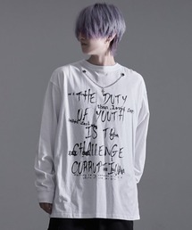 『SILVER BULLET SELECT AP/シルバーバレットセレクト』ハードグラフィックネックレス付きロンTEE 長袖
