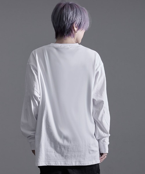 SILVER BULLET（シルバーバレット）の「『SILVER BULLET SELECT AP/シルバーバレットセレクト』ハードグラフィックネックレス付きロンTEE 長袖（Tシャツ/カットソー・メンズ・ブラック系2/ホワイト系2/ブラック系1/ホワイト系1・L/M）」の10枚目の写真
