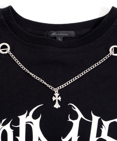 SILVER BULLET（シルバーバレット）の「『SILVER BULLET SELECT AP/シルバーバレットセレクト』ハードグラフィックネックレス付きロンTEE 長袖（Tシャツ/カットソー・メンズ・ブラック系2/ホワイト系2/ブラック系1/ホワイト系1・L/M）」の21枚目の写真