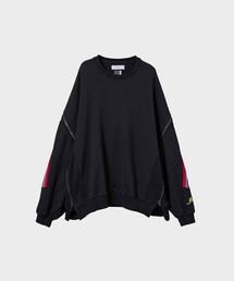 FACETASM | 【FACETASM/ファセッタズム】ZIPPER RIB SWEAT(Tシャツ/カットソー)