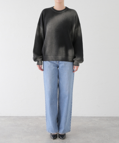 セール】NOMANUAL/ノーマニュアル SPRAY DYEING KNIT（ニット