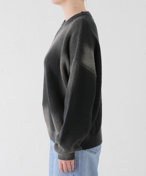 [NOMANUAL] SPRAY DYEING KNIT ★大人気★ NOMANUAL セーター ニット 「NOMANUAL」SPRAY DYEING KNIT