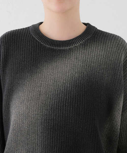 セール】NOMANUAL/ノーマニュアル SPRAY DYEING KNIT（ニット