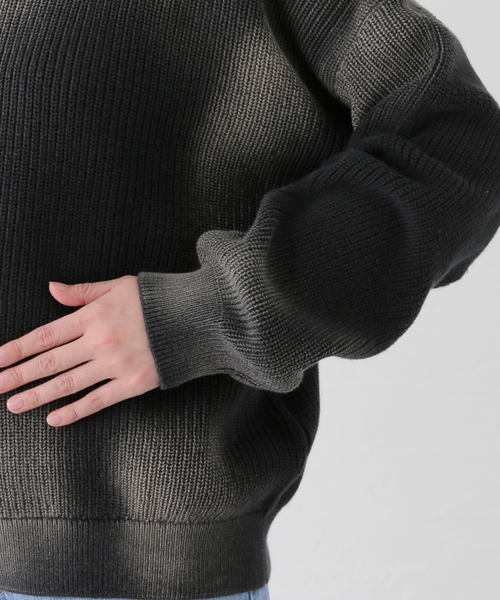 [NOMANUAL] SPRAY DYEING KNIT ★大人気★ NOMANUAL セーター ニット 「NOMANUAL」SPRAY DYEING KNIT