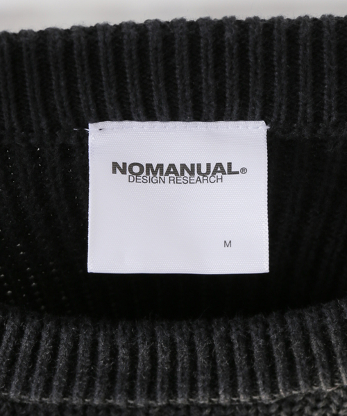[NOMANUAL] SPRAY DYEING KNIT ★大人気★ NOMANUAL セーター ニット 「NOMANUAL」SPRAY DYEING KNIT