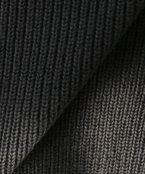 NOMANUAL（NOMANUAL）の「NOMANUAL/ノーマニュアル SPRAY DYEING KNIT（ニット/セーター・レディース・ブラック/ネイビー・MEDIUM）」の5枚目の写真