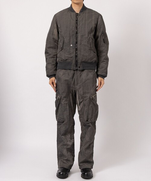 NULABEL/ニューレーベル】GARMENT DYED AVIATOR JACKET（ミリタリー