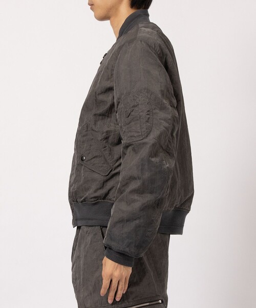 NULABEL/ニューレーベル】GARMENT DYED AVIATOR JACKET（ミリタリー