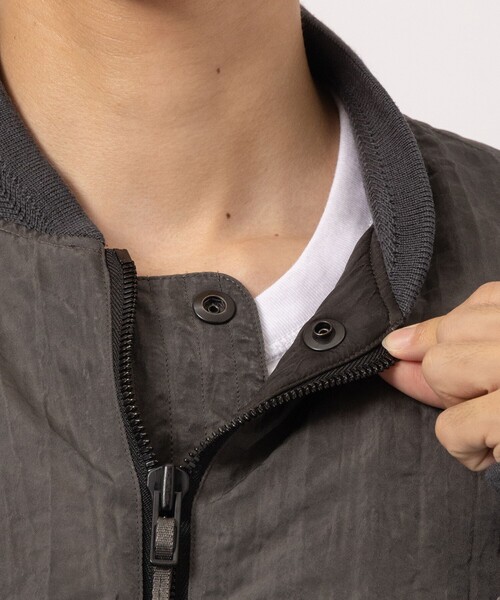 NULABEL（ニューレーベル）の「【NULABEL/ニューレーベル】GARMENT DYED AVIATOR JACKET（ミリタリージャケット・メンズ・ブラック/ブラウン・M/L）」の21枚目の写真