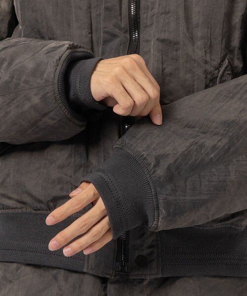 NULABEL（ニューレーベル）の「【NULABEL/ニューレーベル】GARMENT DYED AVIATOR JACKET（ミリタリージャケット・メンズ・ブラック/ブラウン・M/L）」の19枚目の写真