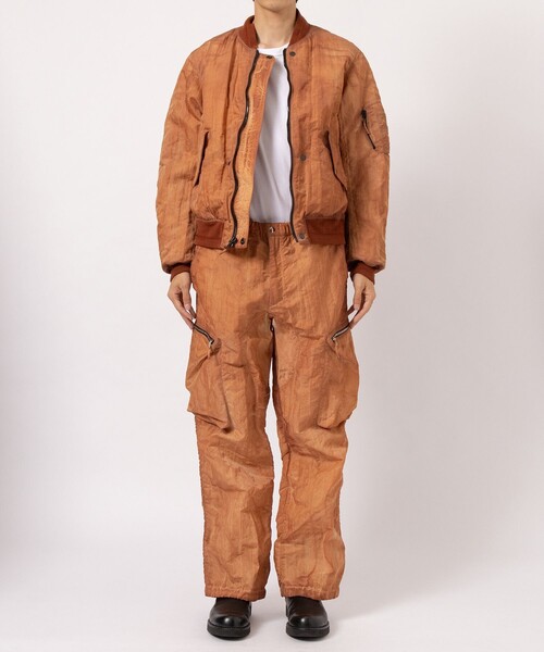 NULABEL（ニューレーベル）の「【NULABEL/ニューレーベル】GARMENT DYED AVIATOR JACKET（ミリタリージャケット・メンズ・ブラック/ブラウン・M/L）」の14枚目の写真