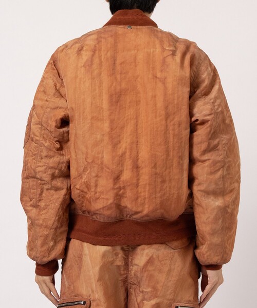 NULABEL/ニューレーベル】GARMENT DYED AVIATOR JACKET（ミリタリー