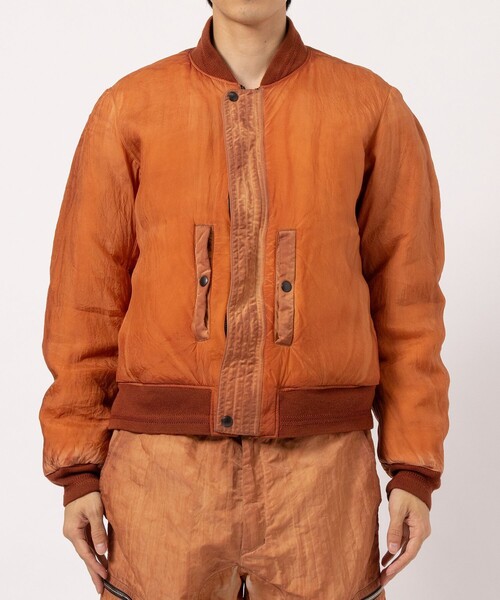 NULABEL/ニューレーベル】GARMENT DYED AVIATOR JACKET（ミリタリー