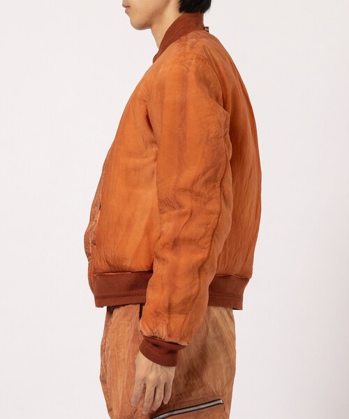 NULABEL/ニューレーベル】GARMENT DYED AVIATOR JACKET（ミリタリー