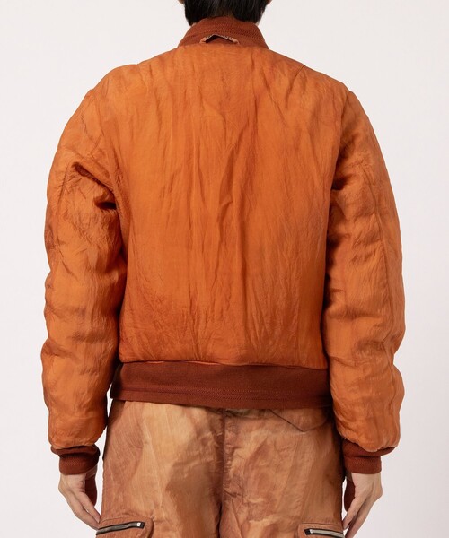 NULABEL/ニューレーベル】GARMENT DYED AVIATOR JACKET（ミリタリー