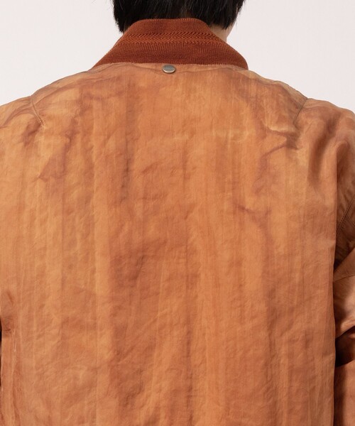 NULABEL/ニューレーベル】GARMENT DYED AVIATOR JACKET（ミリタリー