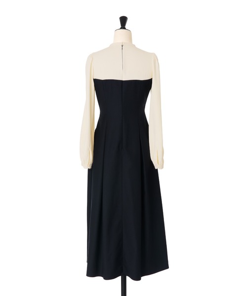 Bicolor Draped Dress（ワンピース）｜Her lip to（ハーリップトゥー