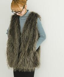 ITEMS URBANRESEARCH | フェイクファーベスト(その他アウター)