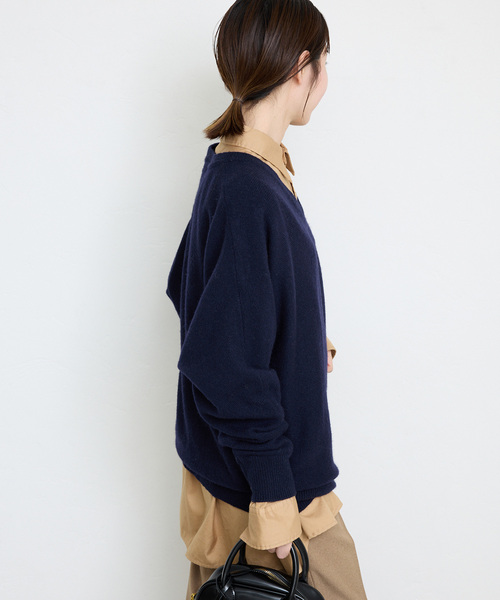 SLOBE IENA（スローブイエナ）の「ソフトラムナイロンVネック