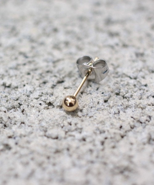 Pledge(プレッジ)の「【Pledge】K10 ワンポイントピアス(ピアス(片耳用)・レディース・ゴールド・FREE)」の1枚目の写真