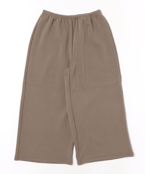 【あったか】洗えるイージーワイドクロップドパンツ