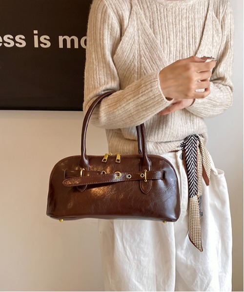 本革レザーボストンバッグ y2k 00s leather bag archive 00s archive Leather handbag y2k