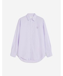 メゾンキツネ　ブラウス JP EXCLUSIVE FOX HEAD EMBROIDERY STRIPE SHIRT（シャツ