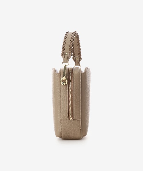 & chouette（アンドシュエット）の「かがりステッチ ショルダーバッグ（ショルダーバッグ・レディース・ミント/ブラック/グレイッシュベージュ/オフホワイト・FREE）」の20枚目の写真