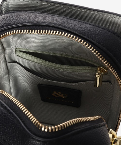 & chouette（アンドシュエット）の「かがりステッチ ショルダーバッグ（ショルダーバッグ・レディース・ミント/ブラック/グレイッシュベージュ/オフホワイト・FREE）」の17枚目の写真