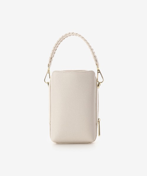 & chouette（アンドシュエット）の「かがりステッチ ショルダーバッグ（ショルダーバッグ・レディース・ミント/ブラック/グレイッシュベージュ/オフホワイト・FREE）」の7枚目の写真