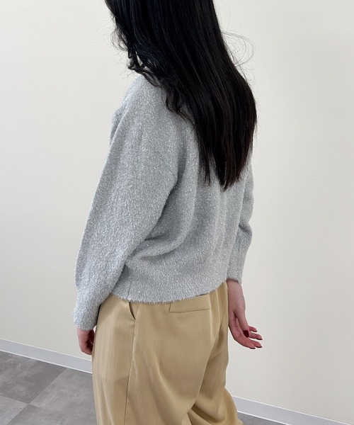 Virca(ヴィルカ)の「ラメニット(ニット/セーター・レディース・ブラック/ベージュ/グレー・38)」の6枚目の写真