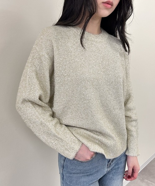Virca(ヴィルカ)の「ラメニット(ニット/セーター・レディース・ブラック/ベージュ/グレー・38)」の10枚目の写真