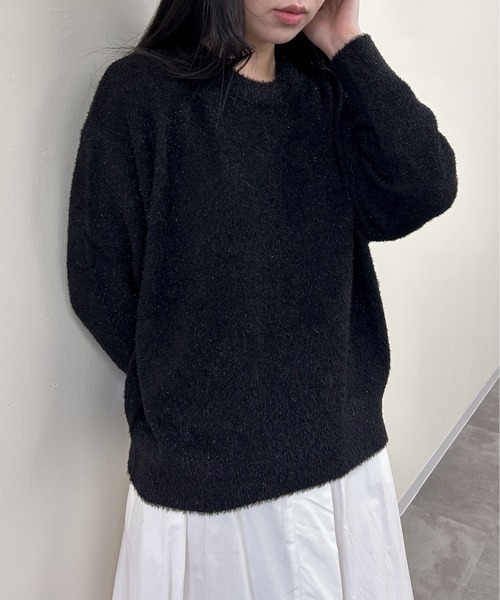 Virca(ヴィルカ)の「ラメニット(ニット/セーター・レディース・ブラック/ベージュ/グレー・38)」の7枚目の写真