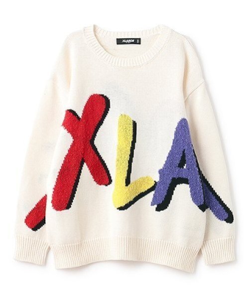 XLARGE KIDS（エクストララージキッズ）の「ビッグロゴニットプルオーバー（ニット/セーター・キッズ・ブラック/ホワイト・90cm/100cm/110cm/120cm/130cm/140cm）」の6枚目の写真