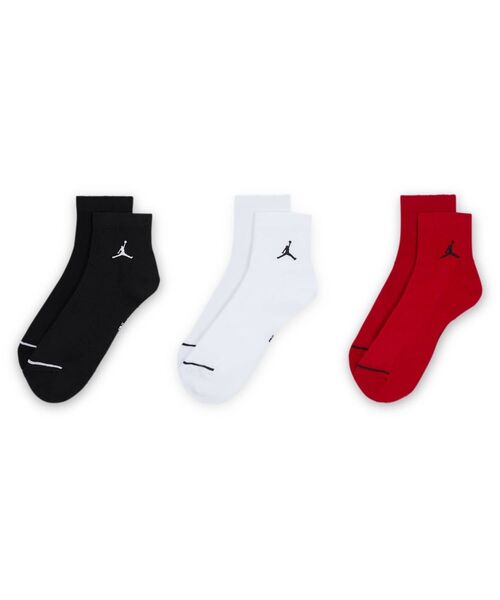 JORDAN BRAND（ジョーダンブランド）の「ジョーダン エブリデイ アンクル ソックス (3足) / Jordan Everyday Ankle Socks (3 Pairs) DX9655-902 Multi-Color（ソックス/靴下・メンズ・マルチ・23-25/25-27/27-29/21-23）」の2枚目の写真
