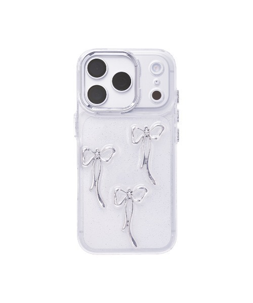 Hamee（ハミィ）の「iPhone 17/17Pro/16/16Pro/15/14/13専用 PHONEAR リボン iPhone ケース（スマホケース/カバー・レディース・シルバー系その他3/シルバー系その他4/シルバー系その他2/ホワイト×シルバー・iPhone 13/14/15/iPhone 16/iPhone 16 Pro/iPhone 17/iPhone 17 Pro）」の20枚目の写真