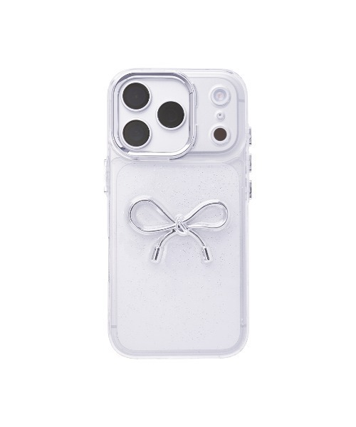 Hamee（ハミィ）の「iPhone 17/17Pro/16/16Pro/15/14/13専用 PHONEAR リボン iPhone ケース（スマホケース/カバー・レディース・シルバー系その他3/シルバー系その他4/シルバー系その他2/ホワイト×シルバー・iPhone 13/14/15/iPhone 16/iPhone 16 Pro/iPhone 17/iPhone 17 Pro）」の21枚目の写真