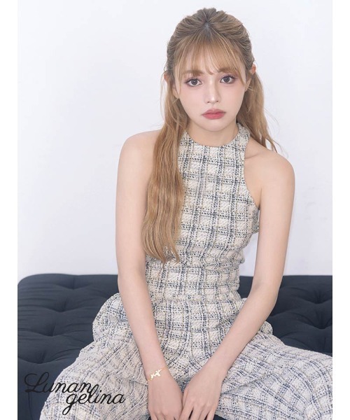 Lunangelina（ルナアンヘリナ）の「tweed tops（タンクトップ・レディース・ホワイト・フリー）」の4枚目の写真