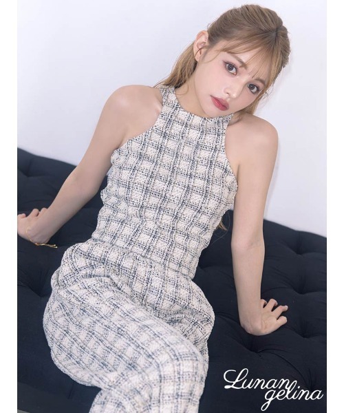 Lunangelina（ルナアンヘリナ）の「tweed tops（タンクトップ・レディース・ホワイト・フリー）」の8枚目の写真