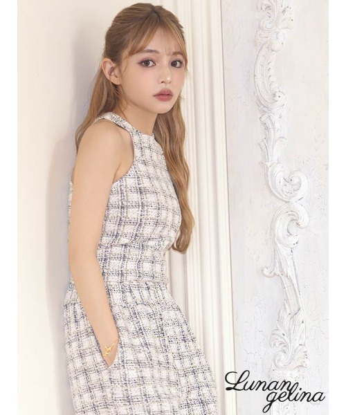 Lunangelina（ルナアンヘリナ）の「tweed tops（タンクトップ・レディース・ホワイト・フリー）」の9枚目の写真
